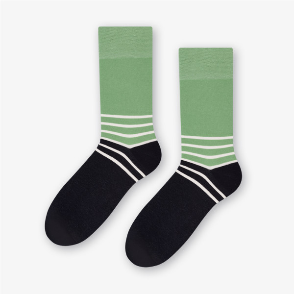 TWO-COLORS - kolorowe skarpetki zielone