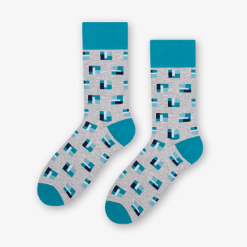 BLOCKS - Skarpetki bawełniane casual jasnoszary