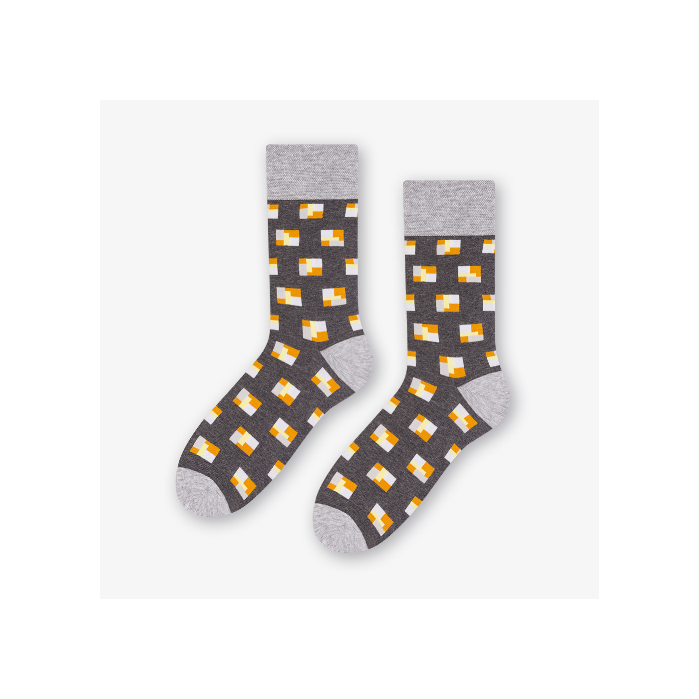BLOCKS - Skarpetki bawełniane casual ciemnoszary