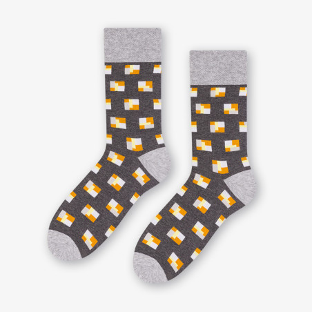 BLOCKS - Skarpetki bawełniane casual ciemnoszary