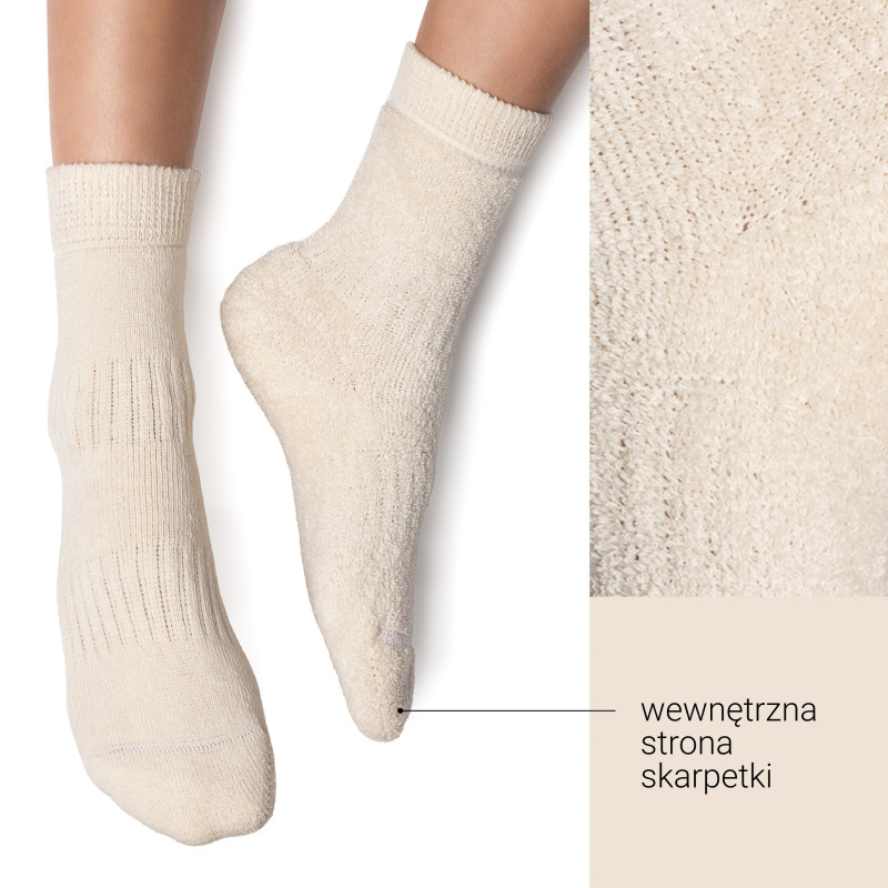 Skarpetki dziecięce 100% bawełna frotte bez barwników | Steven
