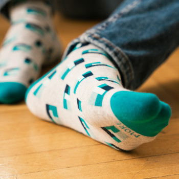 BLOCKS - Skarpetki bawełniane casual jasnoszare