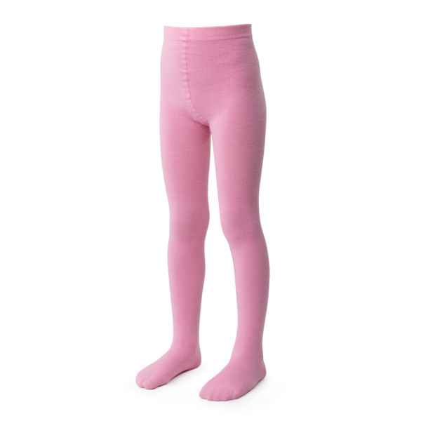 Rajstopki z wełny merynosów pudrowy róż