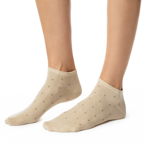 Stopki wzorowane beżowe