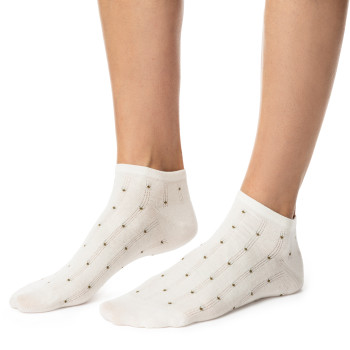 Stopki wzorowane ecru