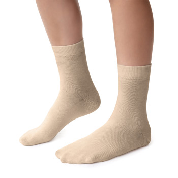 Skarpetki bawełniane beżowe