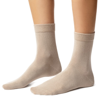 Skarpetki bawełniane beżowe