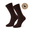 Skarpety 50% wełna alpaki brązowe