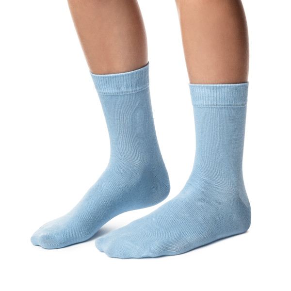 Skarpetki bawełniane błękitne
