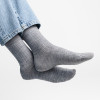 Skarpetki bezuciskowe z wełny merynosów szare