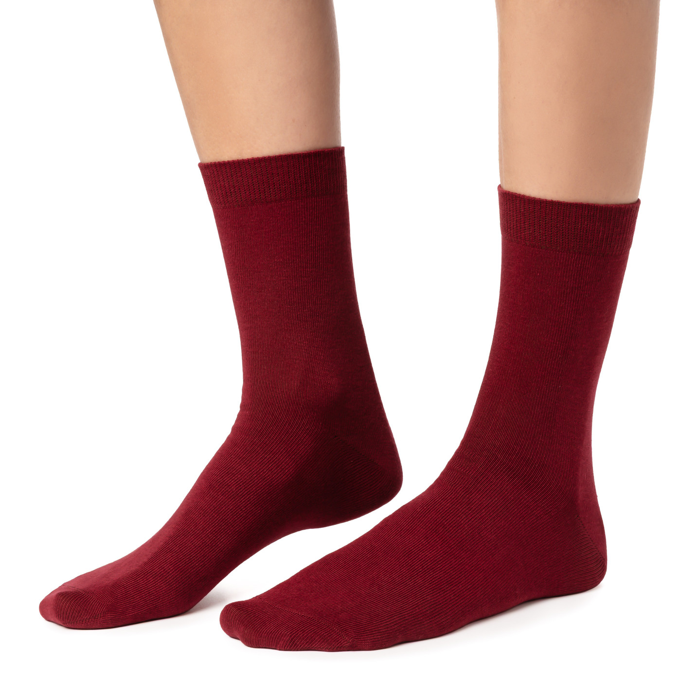 Bordowe skarpetki damskie bawełniane Steven 35–40 Bordowe skarpetki damskie bawełniane Steven 35–40