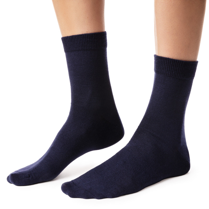 Skarpetki MERINO WOOL z wełny merynosa dla kobiet i dziewczyn GRANATOWE Skarpetki MERINO WOOL z wełny merynosa dla kobiet i dziewczyn GRANATOWE
