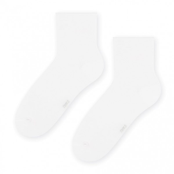 Skarpetki bambusowe cienkie bezuciskowe białe