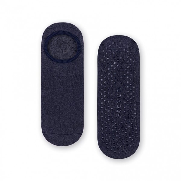 Stopki frotte antypoślizgowe melanż jeans