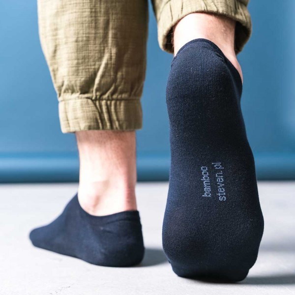 Stopki bambusowe cienkie granatowe