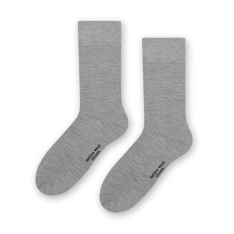 Skarpety MERINO WOOL z wełny merynosa dla mężczyzn w kolorze SZARYM