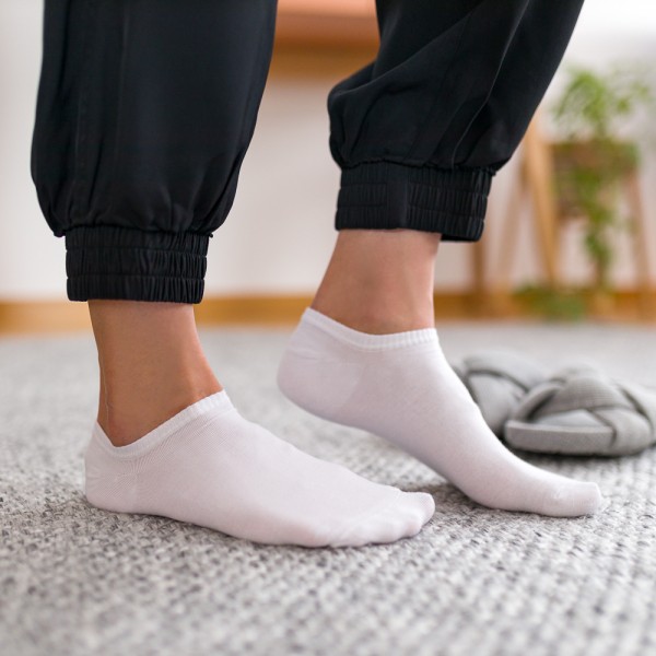 Stopki bawełniane białe