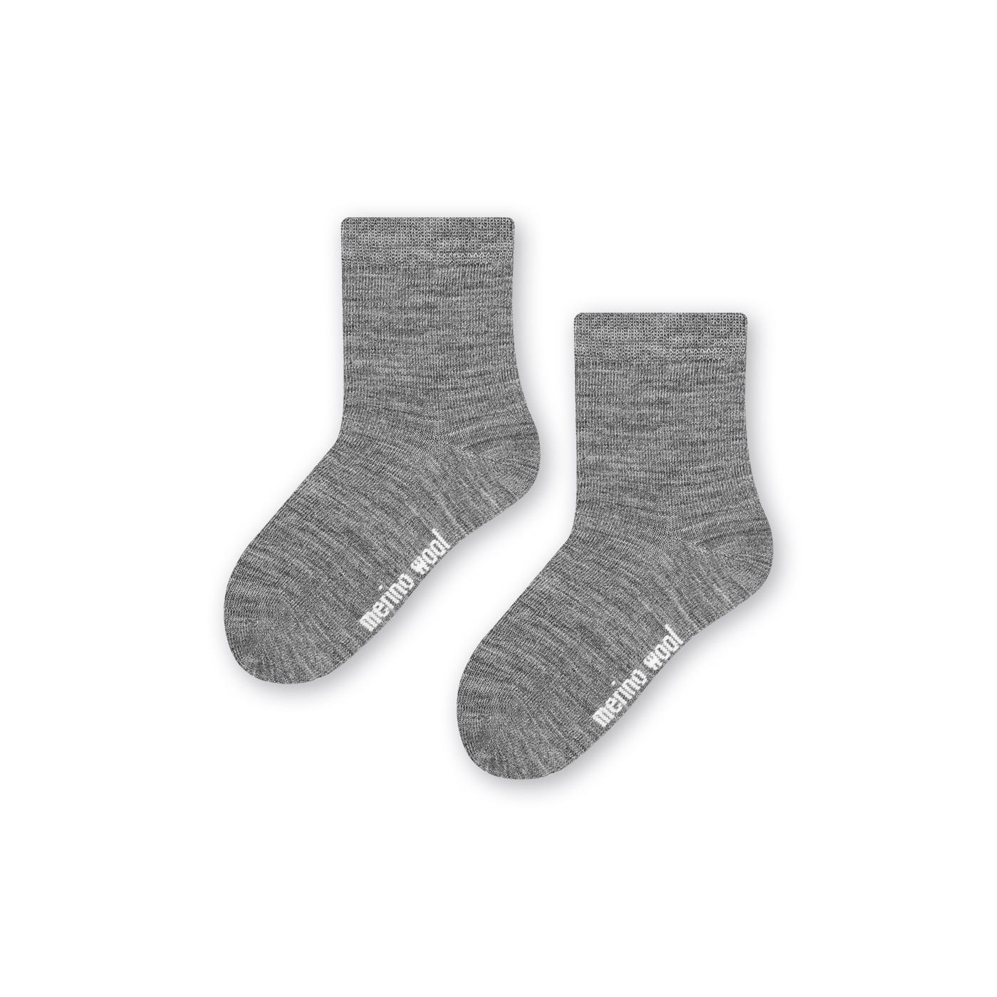 Skarpetki MERINO WOOL z wełny merynosa dla niemowlaków w kolorze SZARYM