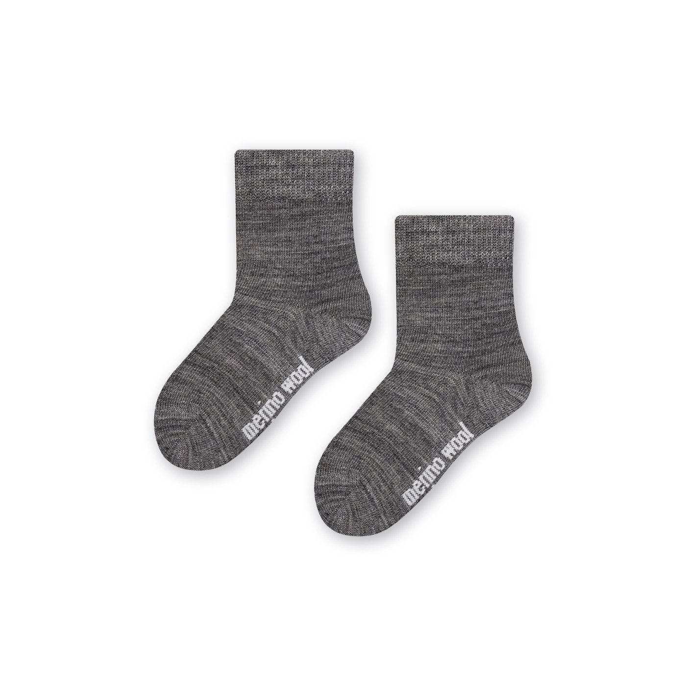 Skarpetki MERINO WOOL z wełny merynosa dla niemowlaków w kolorze SZARYM