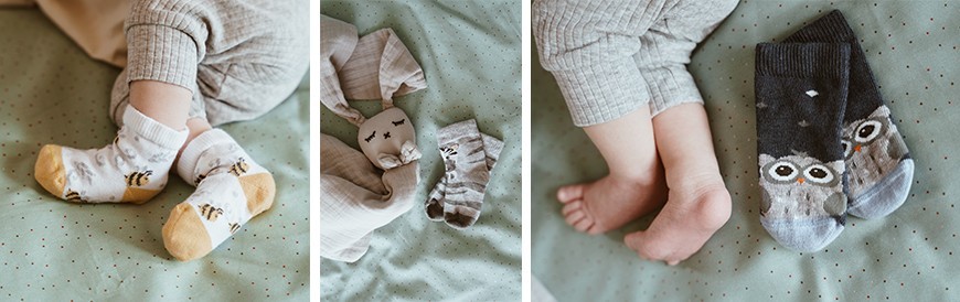 Skarpetki dla niemowląt i dzieci w kolorowe wzory - STEVEN -