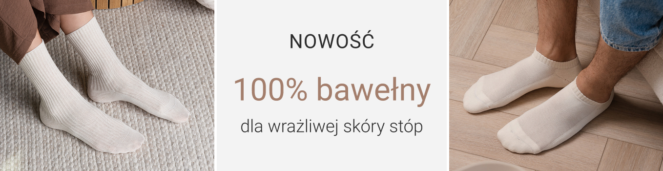 Skarpety naturalne bez barwników
